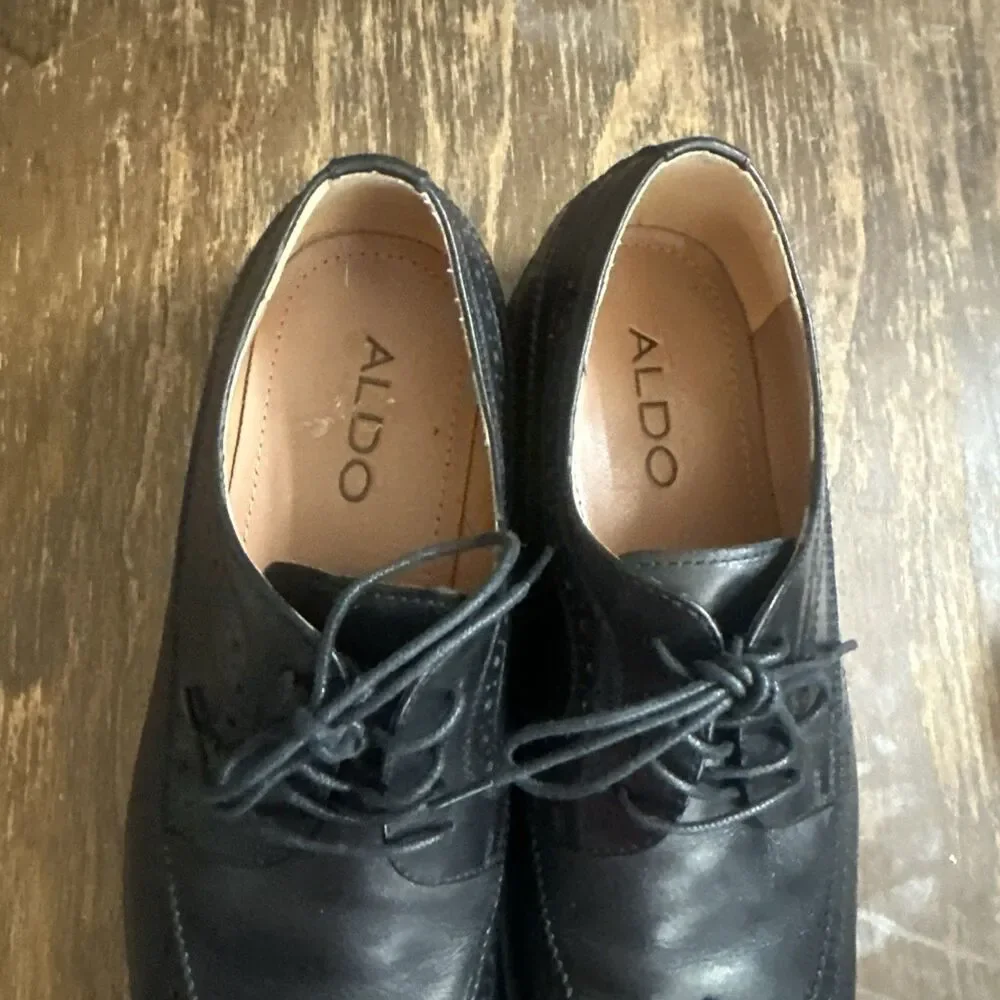 Aldo Shoes Men's Black Dress Size 9 US Size Excellent Condition